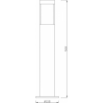 Наземный низкий светильник Deko-Light Porrima II 733012-1