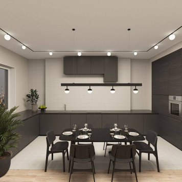 Светильник на штанге Denkirs SMART MOON DK8051-BK-6