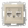 Розетка двойная Ethernet RJ-45 без рамки Elbi Eleсtriс Zena Vega 609-010300-248