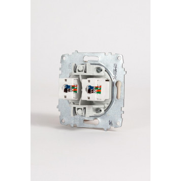 Розетка двойная Ethernet RJ-45 без рамки Elbi Eleсtriс Zena Vega 609-010300-248-5