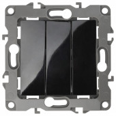 Выключатель трехклавишный без рамки Эра Эра 12 12-1107-06