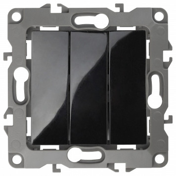 Выключатель трехклавишный без рамки Эра Эра 12 12-1107-06