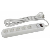 Удлинитель с выключателем Эра  USF-5es-1.5m-USB-W