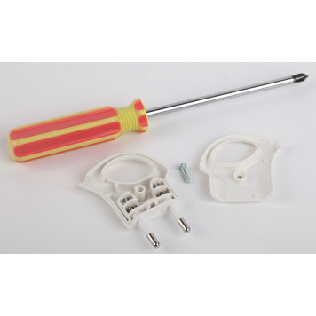 Вилка прямая без заземления Эра V1-2