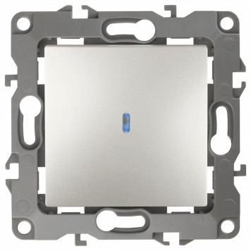 Выключатель одноклавишный с подсветкой без рамки Эра Эра 12 12-1102-15