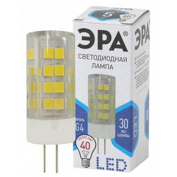 Лампа светодиодная Эра Стандарт LED JC-5W-220V-CER-840-G4-2
