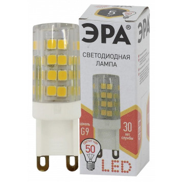 Лампа светодиодная Эра Стандарт LED JCD-5W-CER-827-G9-1