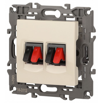 Розетка акустическая без рамки Эра Эра Elegance 14-3112-02-3