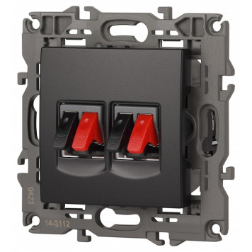 Розетка акустическая без рамки Эра Эра Elegance 14-3112-05-3