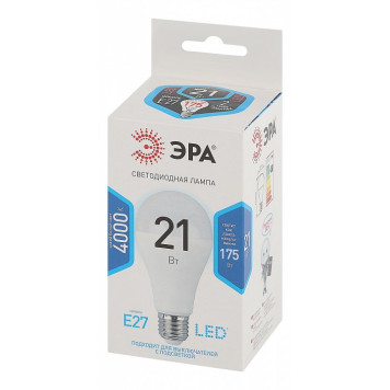 Лампа светодиодная Эра Стандарт LED A65-21W-840-E27-4
