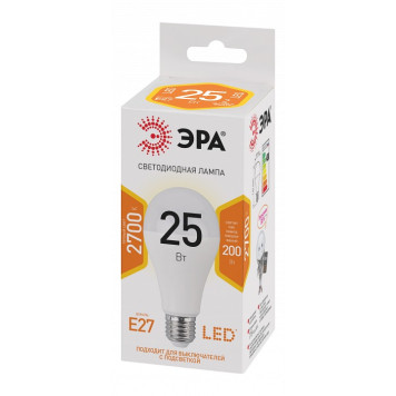Лампа светодиодная Эра Стандарт LED A65-25W-827-E27-4