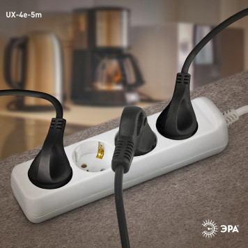 Удлинитель Эра UX-4e-5m-4