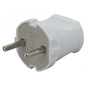 Вилка прямая без заземления Эра  Vx1-W