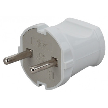 Вилка прямая без заземления Эра Vx1-W