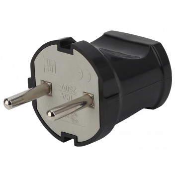 Вилка прямая без заземления Эра Vx1-B