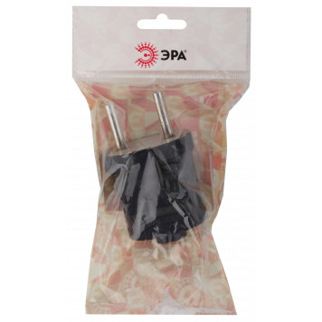 Вилка прямая без заземления Эра Vx1-B-1