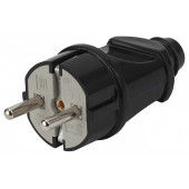 Вилка прямая с заземлением Эра  Vx2-B