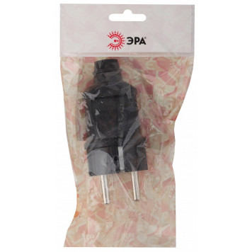 Вилка прямая с заземлением Эра Vx2-B-1