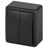 Выключатель двухклавишный Эра Эра Эксперт 11-1204-05