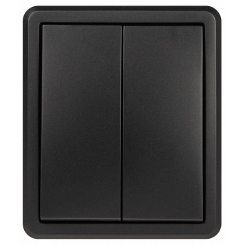 Выключатель двухклавишный Эра Эра Эксперт 11-1204-05-1