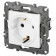 Розетка с заземлением и со шторкой, без рамки Эра Эра 12 12-2102-01М