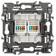 Розетка двойная Ethernet RJ-45 без рамки Эра Эра 12 12-3108-16