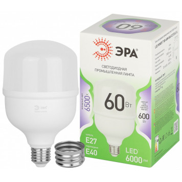 Лампа светодиодная Эра Green Line E27/E40 60Вт 6500K LED POWER T100-60W-865-E27/E40 GL-1