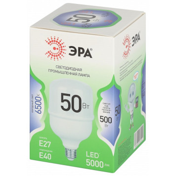 Лампа светодиодная Эра Green Line LED POWER T100-50W-865-E27/E40 GL-2