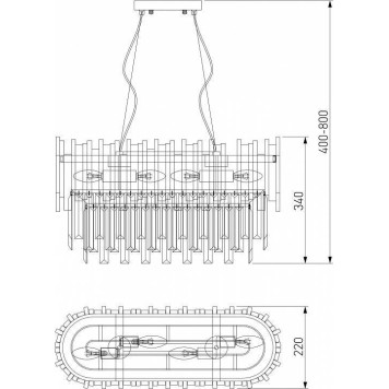 Светильник на штанге Bogate apos;s Piano 340/4 Strotskis Smart-2