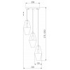 Подвесной светильник Eurosvet Prism 50236/3 янтарный