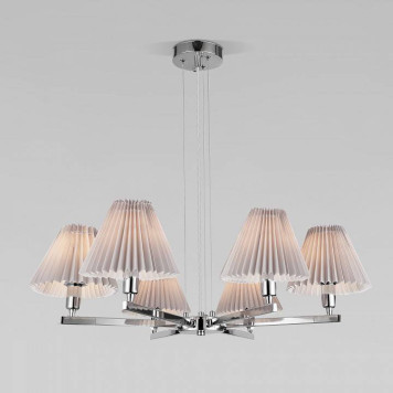 Подвесная люстра Eurosvet Peony 60136/6 хром/серый-2