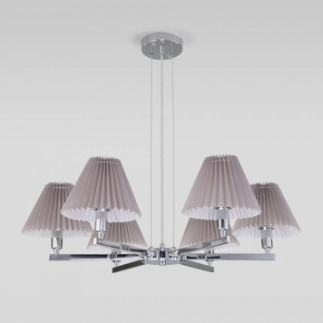 Подвесная люстра Eurosvet Peony 60136/6 хром/серый-3