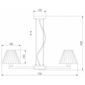 Подвесная люстра Eurosvet Peony 60136/6 хром/серый-4