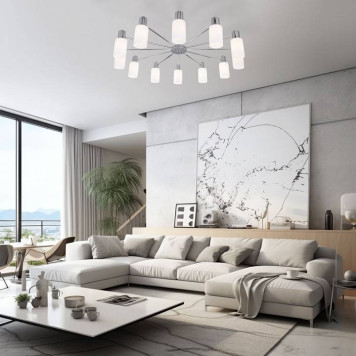 Потолочная люстра Eurosvet Vegga 70160/12 хром Smart-3