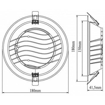 Встраиваемый светильник Fiberli CDEW 12130704-4