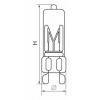 Лампа галогеновая Feron JCD9 G9 40Вт 2700K 02776