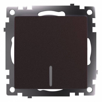 Выключатель одноклавишный с подсветкой без рамки Stekker Катрин 49022-6