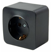 Розетка с заземлением Stekker София 49314