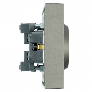 Розетка двойная с заземлением и со шторкой, без рамки Stekker RST16-5114-09 49934-5