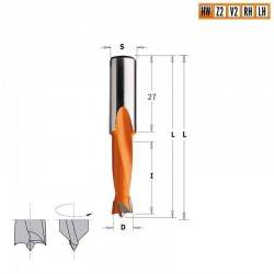 Сверло HW для присадочного станка 5x27x57,5 Z=2+2 S=10x27 LH (310.050.12)