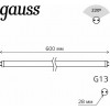 Лампа светодиодная Gauss Basic G13 10Вт 6500K 1930302