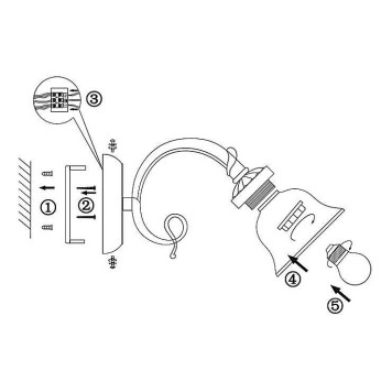 Бра Globo Odin 60208W-1