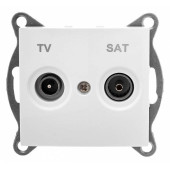 ТВ-розетка и SAT-розетка оконечная без рамки Gusi Electric BRAVO С10TS1-001