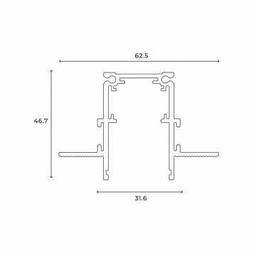 Трек встраиваемый Hesby Lighting ElDeko 0060-7