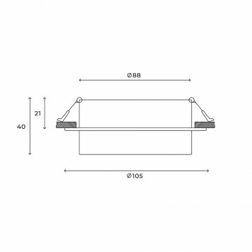 Встраиваемый светильник Hesby Lighting Nimbus HSBL_0127-4