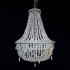 Подвесная люстра Imperiumloft Rh Anselme White Wood Large Chandelier 40.1934-0