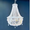 Подвесная люстра Imperiumloft Rh Anselme White Wood Large Chandelier 40.1934-0