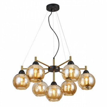 Подвесная люстра Imex MD.9056 MD.9056-7-P-BK+COP-1
