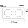 Рамка на 2 светильника Italline SP SP 02 white