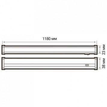 Накладной светильник Jazzway PLED-T5i PL 1200 14W FR 4000K-2